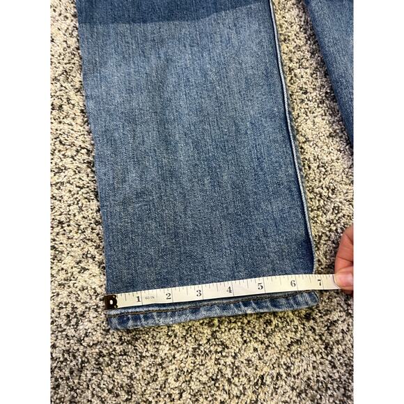 Ba&sh Colorblock Straight Leg Denim Jeans Women’s 3(L)Elevated Basic Capsule - Picture 3 of 12